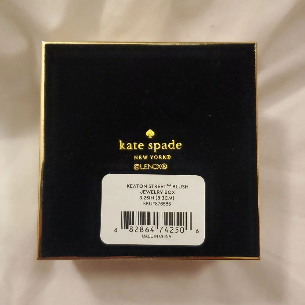 Kate Spade New York Keaton Street Blush Jewelry Box Holder Lenox